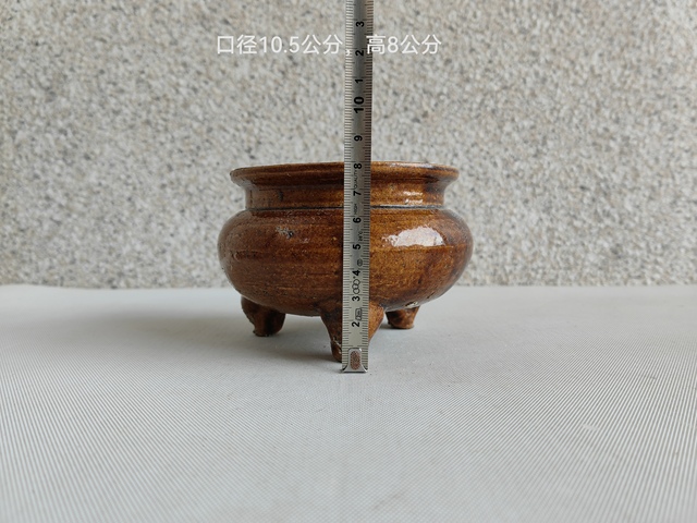 古玩陶瓷三足香爐拍賣,當前價格480元