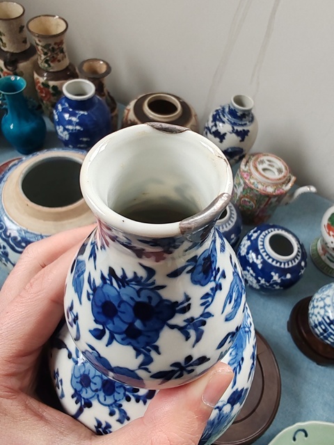 古玩陶瓷晚清時(shí)期青花花鳥紋葫蘆瓶拍賣,當(dāng)前價(jià)格2280元