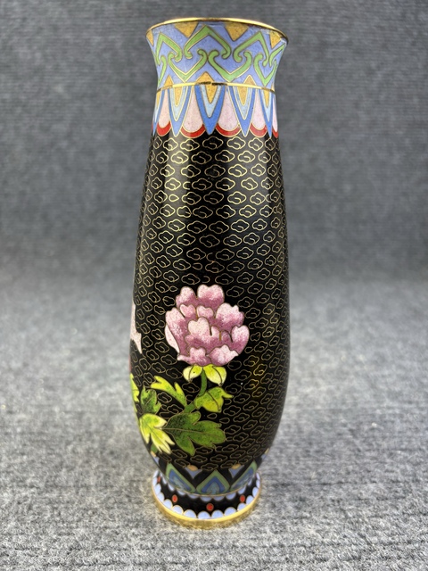 古玩雜項(xiàng)銅胎掐絲琺瑯賞瓶拍賣(mài),當(dāng)前價(jià)格699元