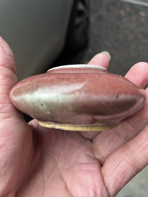 古玩陶瓷霽紅釉水盂拍賣，當前價格6000元