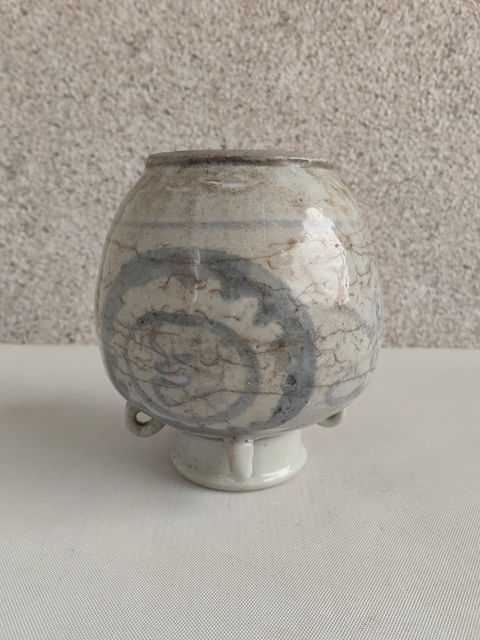 古玩陶瓷吉語(yǔ)紋青花四系壺拍賣，當(dāng)前價(jià)格480元
