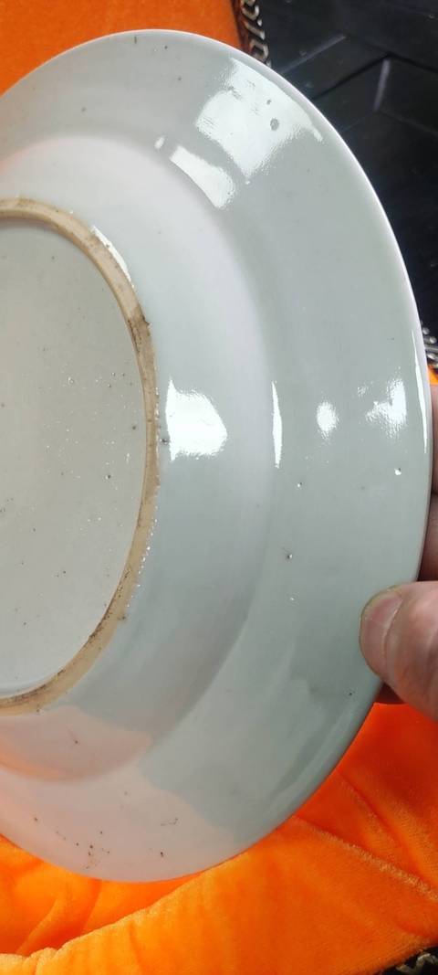 古玩陶瓷青花憑欄花卉紋折沿盤拍賣,當前價格2000元