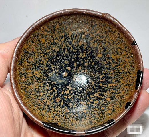 古玩陶瓷建窯金油滴茶盞拍賣，當(dāng)前價(jià)格1元