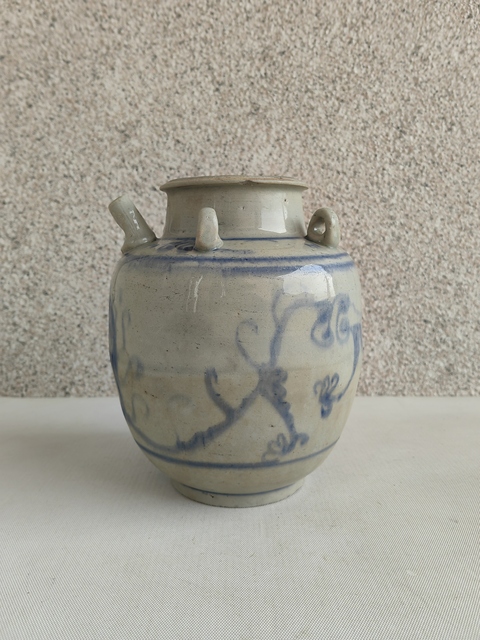 古玩陶瓷青花龍紋四系壺拍賣,當(dāng)前價格680元