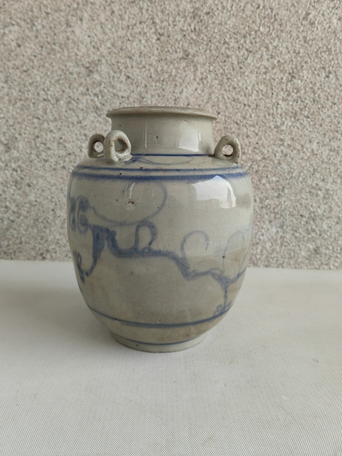 古玩陶瓷青花龍紋四系壺拍賣,當(dāng)前價格680元