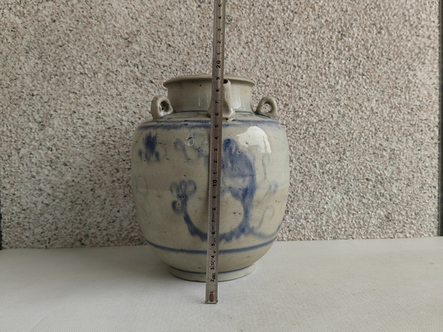 古玩陶瓷青花龍紋四系壺拍賣,當(dāng)前價格680元