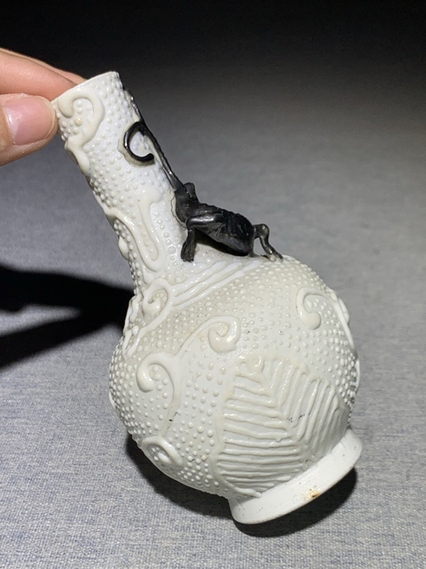 古玩陶瓷珍珠釉地鐵銹釉螭龍?zhí)鞖馀杜馁u(mài),當(dāng)前價(jià)格2888元