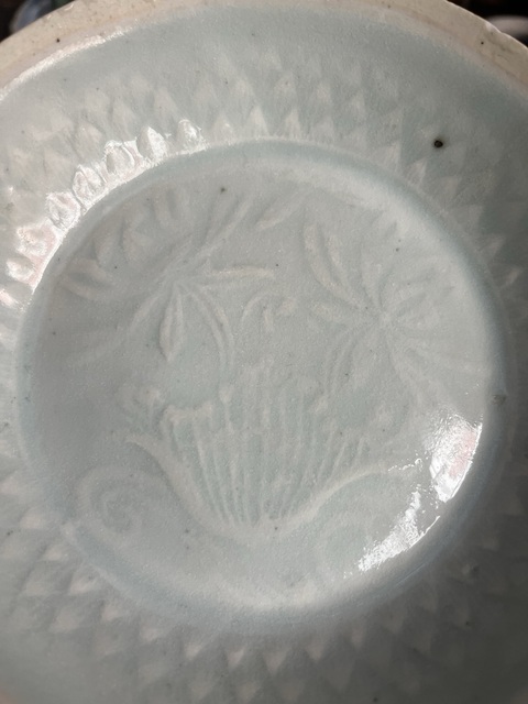 古玩陶瓷宋·湖田窯影青釉荷蓮紋水洗拍賣，當前價格4000元