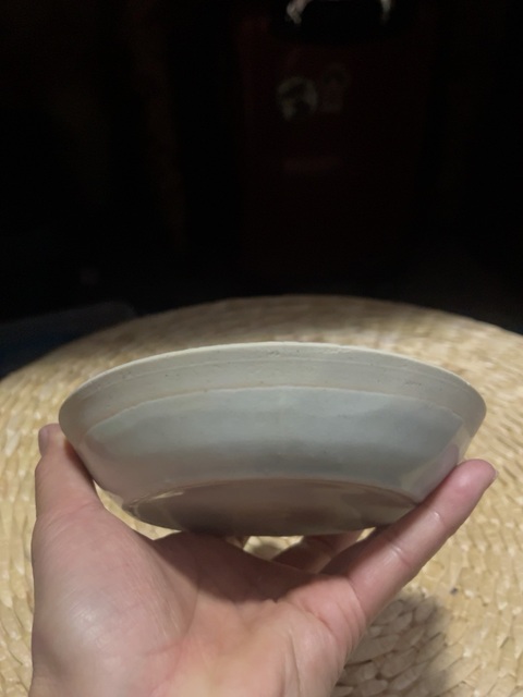 古玩陶瓷宋·湖田窯影青釉荷蓮紋水洗拍賣，當前價格4000元