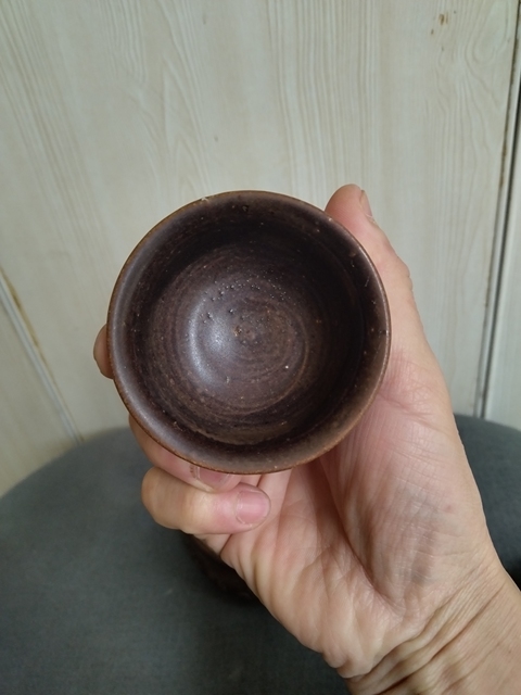 古玩陶瓷吉州窯醬釉茶杯拍賣，當前價格500元
