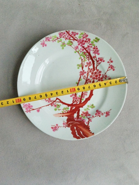 古玩陶瓷粉彩梅花紋盤(pán)拍賣(mài),當(dāng)前價(jià)格530元