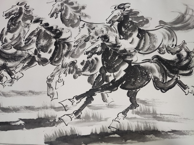 古玩字畫(huà)手工精裱中美協(xié)朱勇 奔馬圖拍賣(mài),當(dāng)前價(jià)格298元