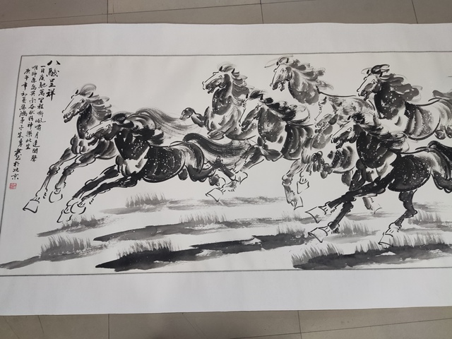 古玩字畫(huà)手工精裱中美協(xié)朱勇 奔馬圖拍賣(mài),當(dāng)前價(jià)格298元