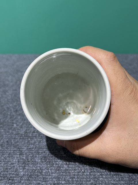 古玩陶瓷清代光緒青花花鳥紋筆筒拍賣，當前價格6800元