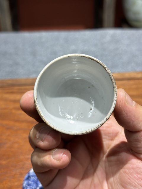 古玩陶瓷清代嘉道青花花卉紋蓋缸拍賣,當前價格1800元