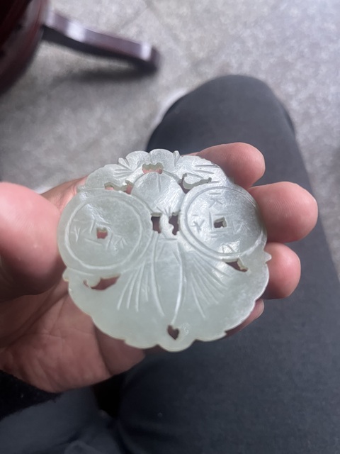 古玩玉器清·和田玉雕“福在眼前”佩拍賣，當前價格5000元