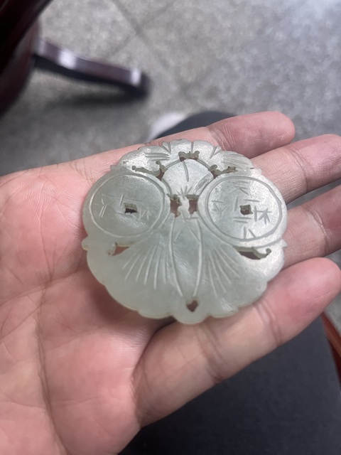 古玩玉器清·和田玉雕“福在眼前”佩拍賣，當前價格5000元