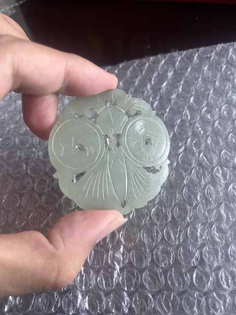 古玩玉器清·和田玉雕“福在眼前”佩拍賣，當前價格5000元