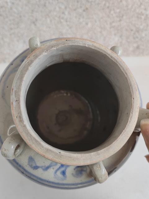 古玩陶瓷青花龍紋四系壺拍賣,當(dāng)前價格680元