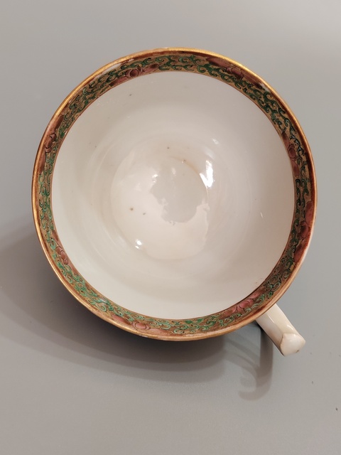 古玩陶瓷清咸豐廣彩杯?全品拍賣,當(dāng)前價格58元