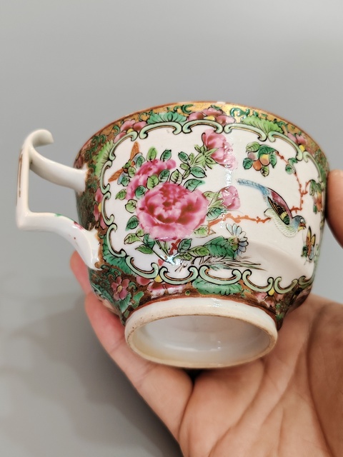 古玩陶瓷清咸豐廣彩杯?全品拍賣,當(dāng)前價格58元