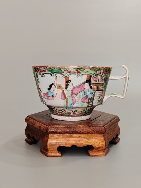 古玩陶瓷清咸豐廣彩杯?全品拍賣,當(dāng)前價格58元