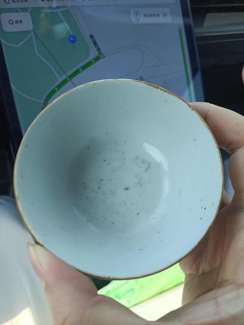 古玩陶瓷晚清蘋果綠釉茶碗拍賣，當前價格3888元