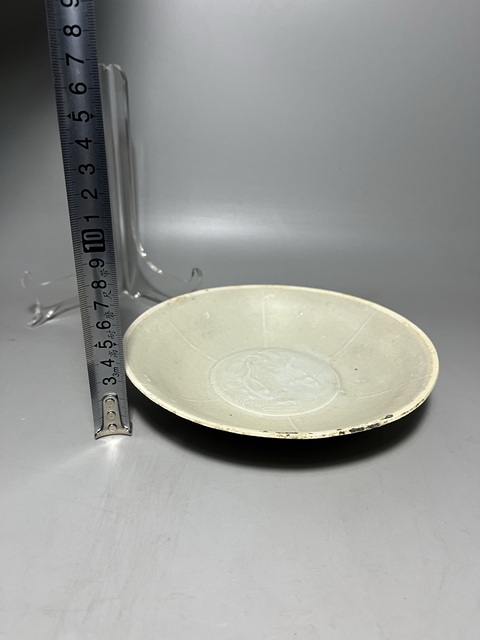 古玩陶瓷宋代影青六筋雙魚紋淺碗拍賣,當前價格1388元