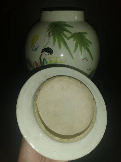 古玩陶瓷三娘教子圖將軍罐拍賣，當前價格3600元