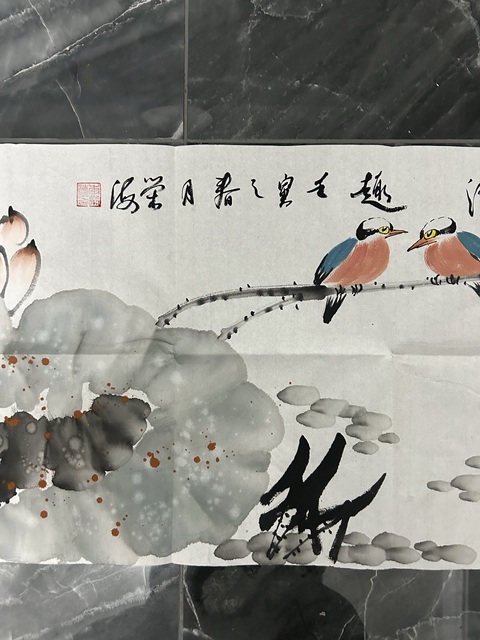 古玩字畫李榮海《荷香》拍賣，當前價格655元