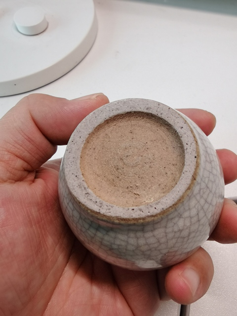 古玩陶瓷明代晚期?哥釉罐拍賣，當前價格888元