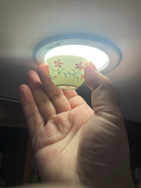 古玩陶瓷特價放漏  清雍正·粉彩花卉杯拍賣，當前價格980元