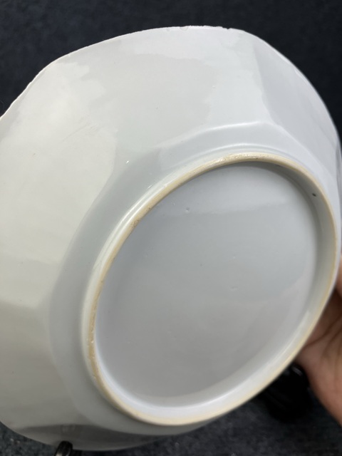 古玩陶瓷雍正粉彩花卉紋八方盤拍賣,當前價格2688元