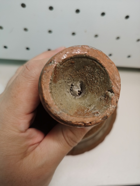 古玩陶瓷元末明初?龍泉青瓷高足杯拍賣,當前價格2200元