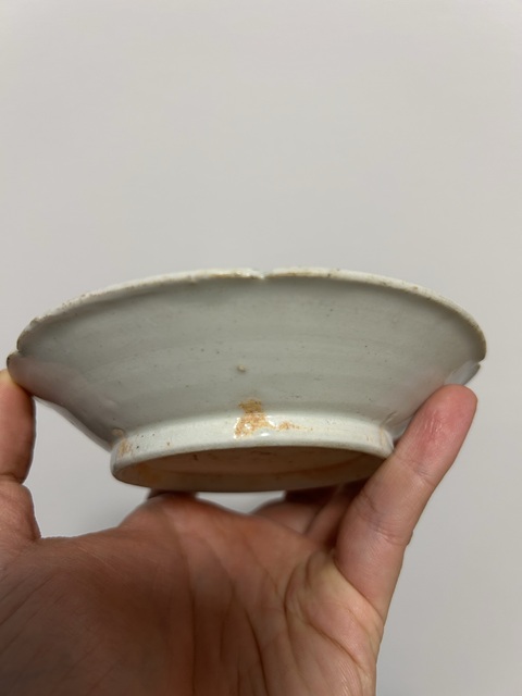 古玩陶瓷五代北宋·青白釉葵口洗拍賣，當前價格2000元