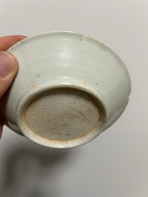古玩陶瓷五代北宋·青白釉葵口洗拍賣，當前價格2000元