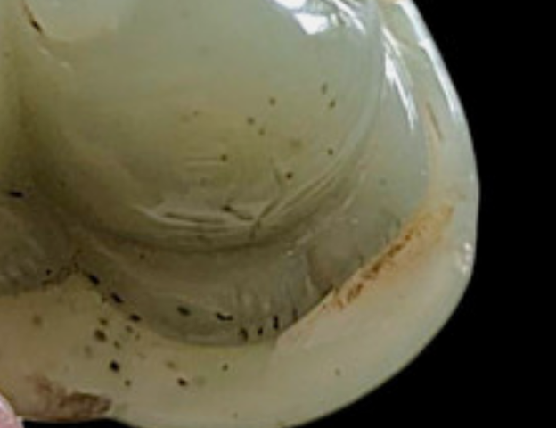 古玩玉器和田玉雕“一夜承獾”掛件拍賣，當前價格40元