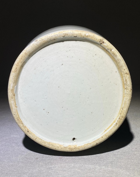 古玩陶瓷清中山水紋青花雙松葉耳撇口瓶拍賣,當前價格4555元