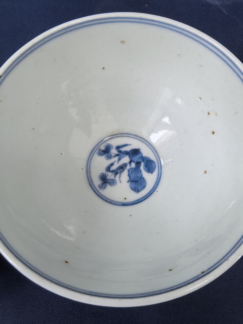古玩陶瓷清中期青花蓋碗拍賣,當前價格1680元