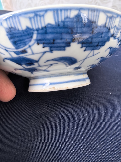古玩陶瓷清中期青花蓋碗拍賣,當前價格1680元