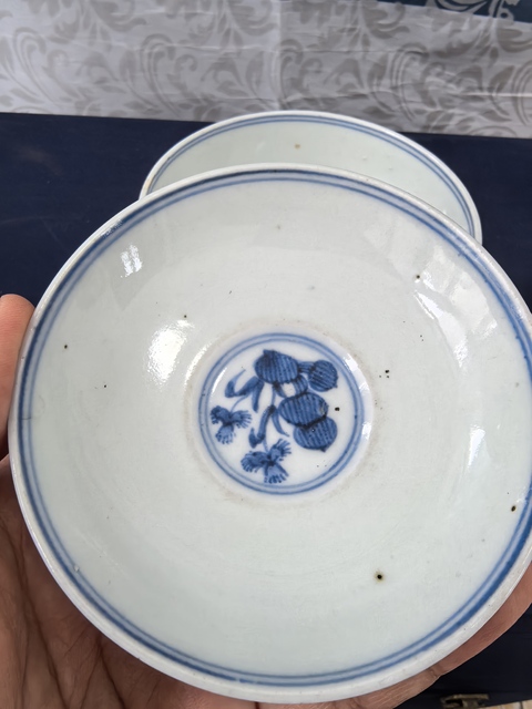 古玩陶瓷清中期青花蓋碗拍賣,當前價格1680元