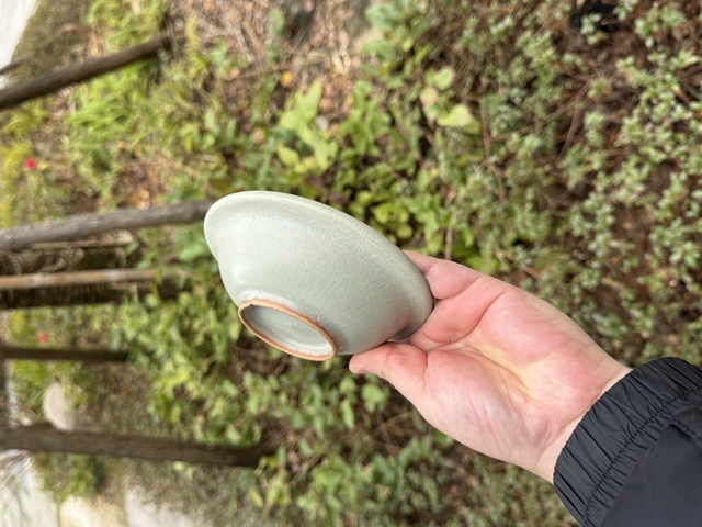 古玩陶瓷宋元·龍泉青釉菊瓣紋折沿洗拍賣,當(dāng)前價(jià)格9999元