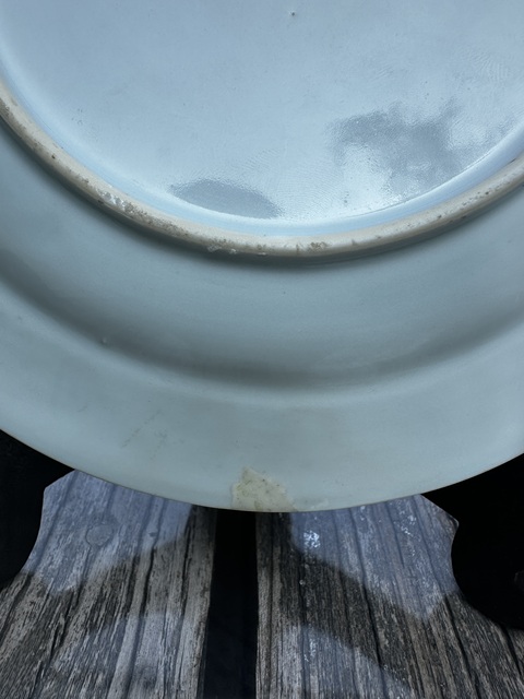 古玩陶瓷康熙精品聽琴圖青花盤拍賣,當前價格2777元