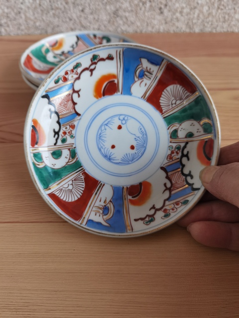 古玩陶瓷五彩盤拍賣，當前價格268元