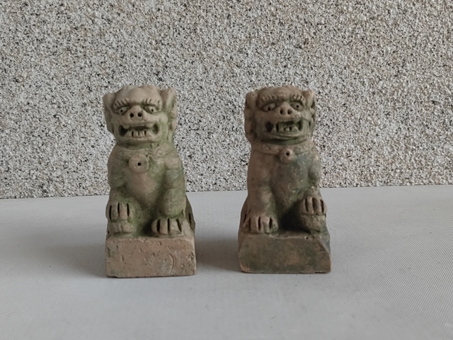 古玩陶瓷紅陶獅子拍賣,當前價格680元