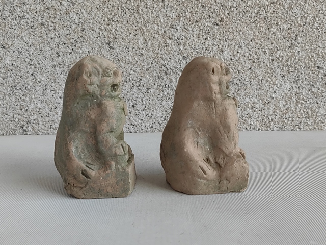 古玩陶瓷紅陶獅子拍賣,當前價格680元