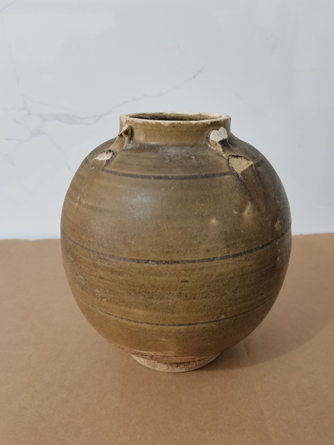 古玩陶瓷青釉四系罐拍賣，當前價格0元
