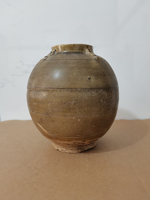 古玩陶瓷青釉四系罐拍賣，當前價格0元