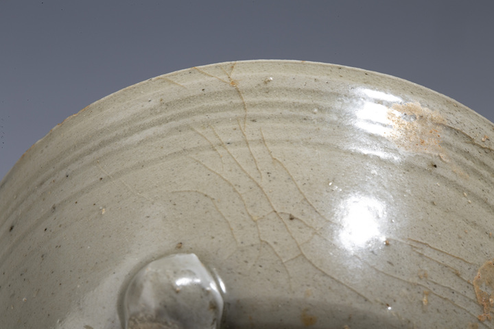 古玩陶瓷·青釉弦紋吊腳爐
真品鑒賞圖