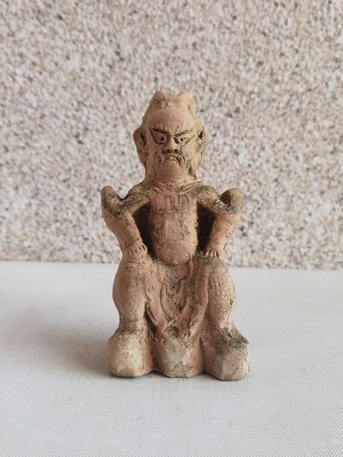 古玩陶瓷紅陶人物造像拍賣，當前價格550元